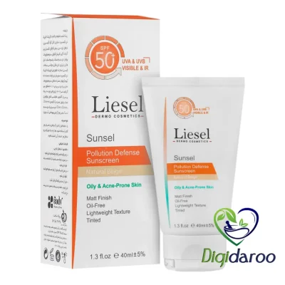 ضدآفتاب پوست چرب سانسل (Sunsel) لایسل 40 میلی لیتری (بژ طبیعی)