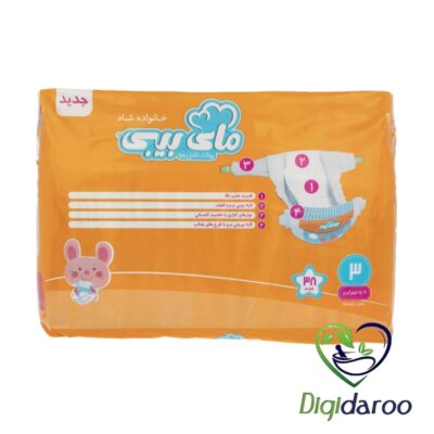 پوشک بچه مای بیبی سایز 4+ (4 پلاس) - 32 عددی