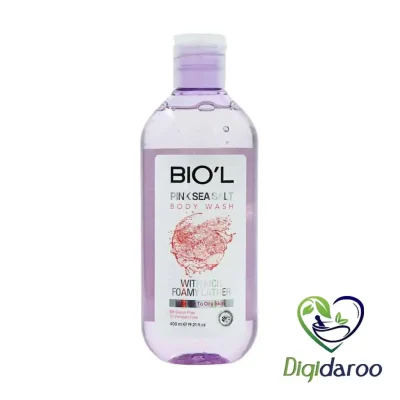 شامپو بدن مرطوب کننده پوست نرمال و چرب (PINK SEA SALT) بیول 400 میلی لیتری