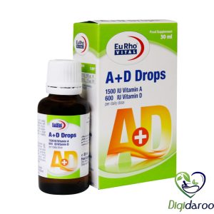 قطره خوراکی آ+د یوروویتال 30 میلی لیتری