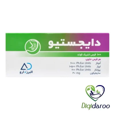 قرص دایجستیو البرز دارو 100 عددی