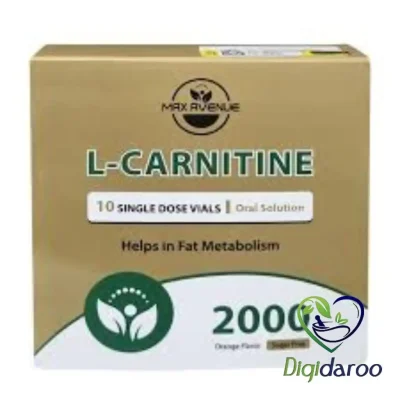 ویال خوراکی ال کارنیتین مایع 2000 مکس اونیو 10 عددی
