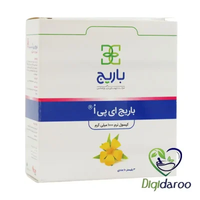 کپسول روغن گل مغربی ای پی اُ (EPO) باریج اسانس ۳۰ عددی (ورقی)