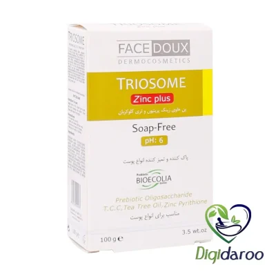 پن آنتی باکتریال تریوزوم زینک پلاس (TRIOSOME Zinc Plus) فیس دوکس 100 گرمی