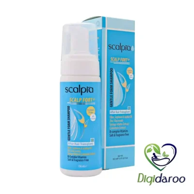 شامپو فوم موهای حساس و شکننده و تازه کاشته شده اسکالپیا 150 گرمی