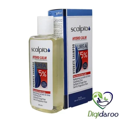 شامپو حاوی 5 درصد اوره (HYDRO CALM) اسکالپیا 200 میلی لیتری