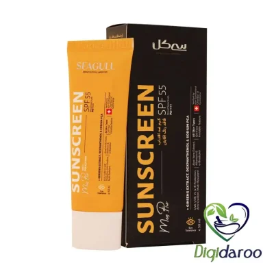 کرم ضد آفتاب آقایان SPF55 سی گل ۵۰ میلی لیتری (بی رنگ)