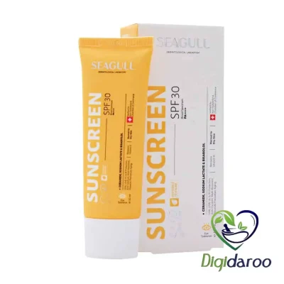 کرم ضد آفتاب فاقد رنگ پوست خشک SPF30 سی گل  50 میلی لیتری