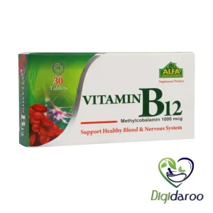 قرص ویتامین B12 1000 میکروگرم آلفا ویتامینز 30 عددی