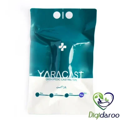 باند گچ ارتوپدی فایبر گلاس 2 اینچ یاراکست (آبی رنگ)