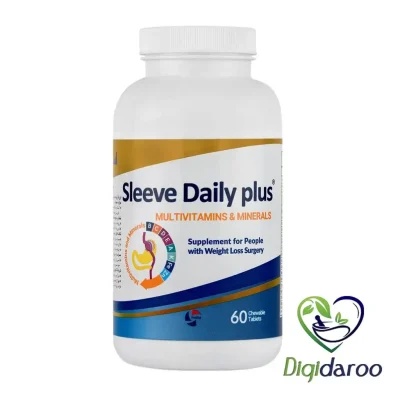 قرص جویدنی اسلیو دیلی پلاس فندا 60 عددی (طلایی)