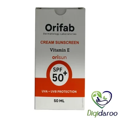 کرم ضد آفتاب انواع پوست SPF50 اوری فاب 50 میلی لیتری (بی رنگ)
