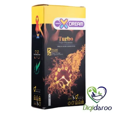 کاندوم توربو Turbo ایکس دریم بسته ۱۲ عددی