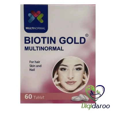قرص بیوتین گلد 2500 مولتی نرمال 60 عددی