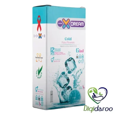 کاندوم خنک COLD ایکس دریم بسته ۱۲ عددی