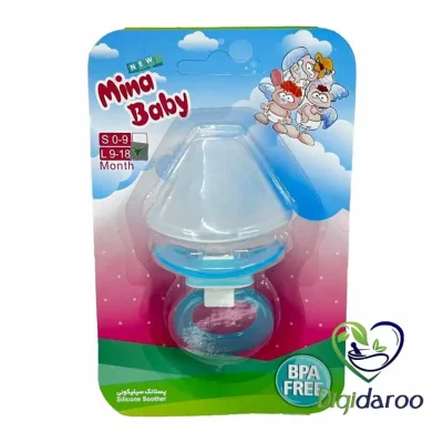 پستانک ساده (L 9-18) مینابیبی (آبی)