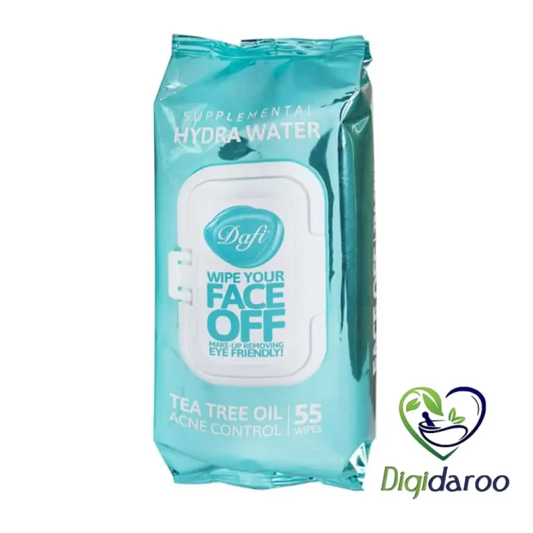 دستمال مرطوب پاک کننده آرایش (FACE OFF) هیدارواتر(Hydra Water) دافی 55 عددی (آبی)