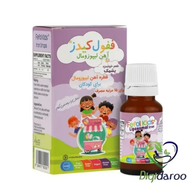 قطره آهن ففول کیدز (Fefol Kids) اینترافارم 15 میلی لیتری (پشمک)