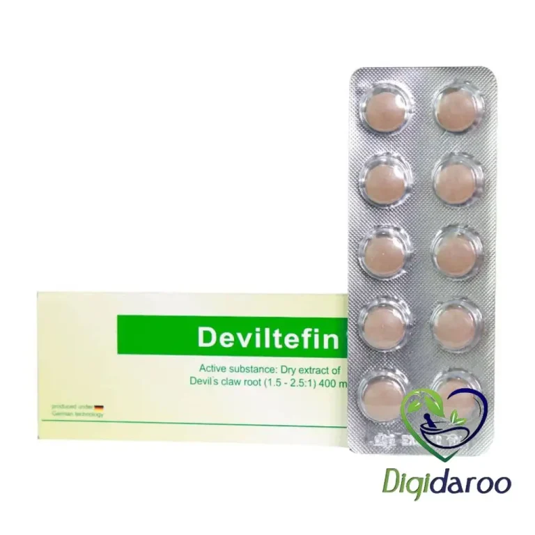 قرص دویلتفین(پنجه شیطان) 400 میلی گرم آیریانیک 20 عددی