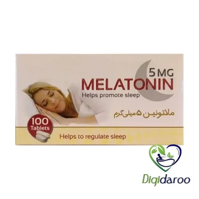 قرص ملاتونین 5 میلی گرم اکسیر آفرین آریا 100 عددی