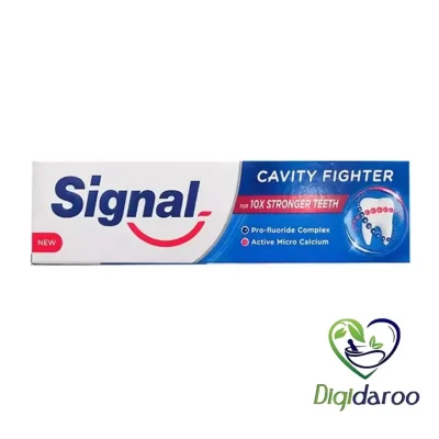 خمیر دندان ضد پوسیدگی (Cavity Fighter) سیگنال 100 میلی لیتری (نعنایی)