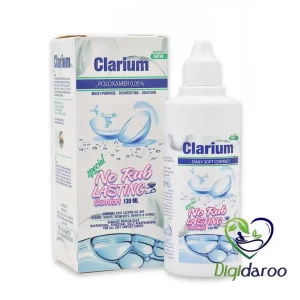 محلول شستشو لنز کلاریوم (Clarium) دارو درمان سلامت 120 میلی لیتری