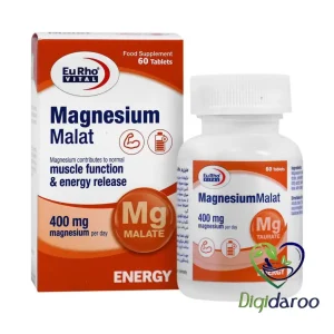 قرص منیزیم مالات 400 یوروویتال 60 عددی
