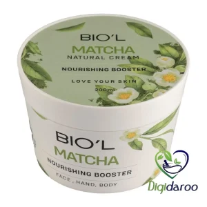 کرم کاسه‌ایی مرطوب کننده ماچا و روغن ماکادمیا بیول 200 میلی لیتری