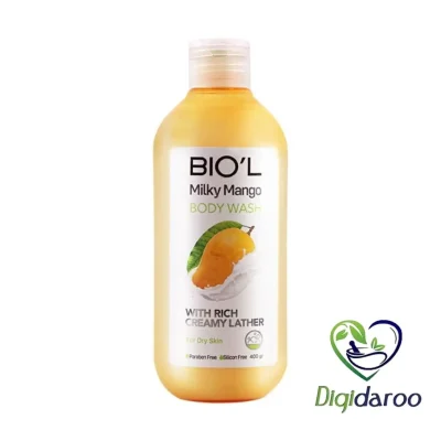 شامپو بدن کرمی شیر و انبه (Milky Mango) بیول 400 میلی لیتری