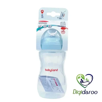 شیشه شیر کد 204 بیبی لند 260 میلی لیتری (آبی روشن)