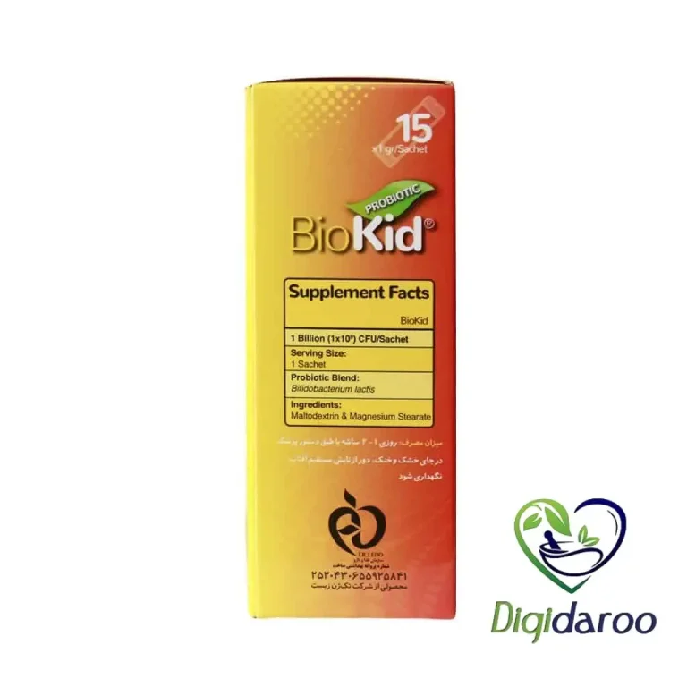 ساشه پروبیوتیک بایوکید تک ژن فارما 15 عددی