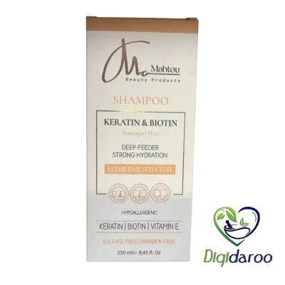 شامپو بیوتین و کراتین ماهتو 250 میلی لیتری