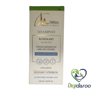 شامپو رزماری موهای خشک ماهتو 250 میلی لیتری (سبز)