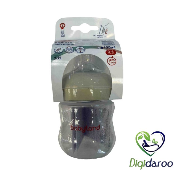 شیشه شیر کد 203 بیبی لند 125 میلی لیتری (کرمی)