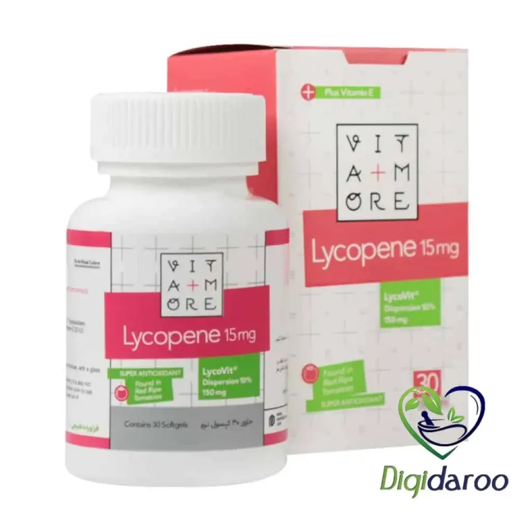 سافت ژل لیکوپن 15 میلی گرم ویتامور 30 عددی