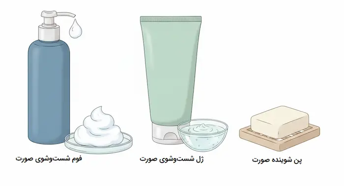 انواع فیس واش