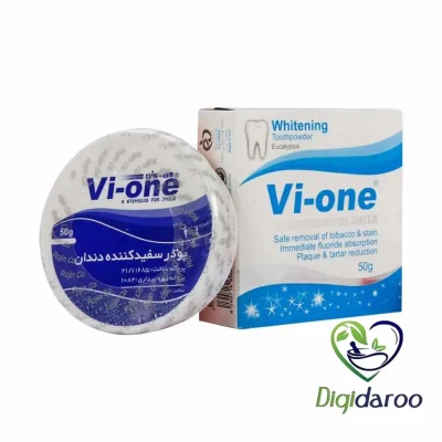 پودر سفید کننده دندان اکالیپتوس وی وان ۵۰ گرمی (آبی)