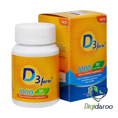 قرص ویتامین D3 فورت 1000 واحد آرین سلامت سینا 30 عددی