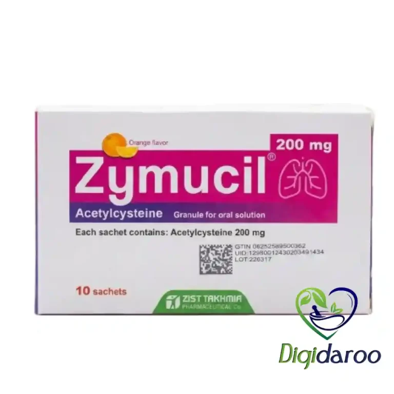 ساشه زیموسیل 200 میلی گرم زیست تخمیر 10 عددی(سرخابی)