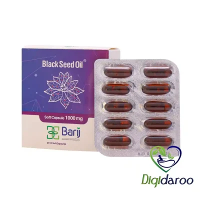 کپسول نرم روغن سیاهدانه باریج اسانس 30 عددی (ورقی)