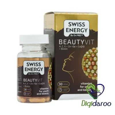 کپسول بیوتی ویت (Beauty Vit) سوییس انرژی 30 عددی