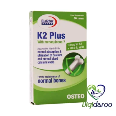 قرص کا2 پلاس (K2 Plus) یوروویتال 30 عددی