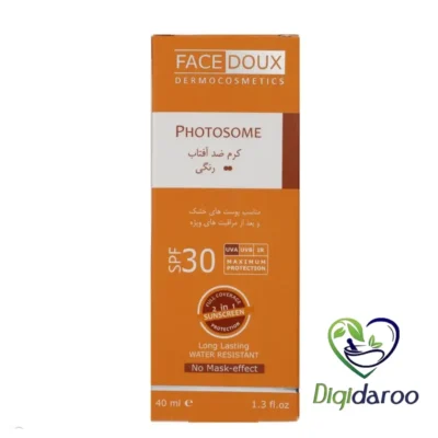 کرم ضد آفتاب رنگی فوتوزوم SPF 30 فیس دوکس 40 میلی لیتری (رنگی)